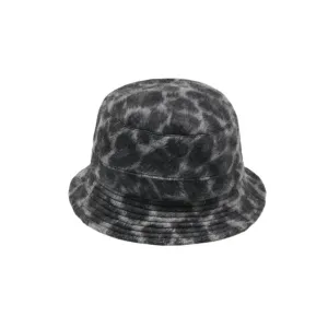 Bucket Hat Lined - Black/White Leopard