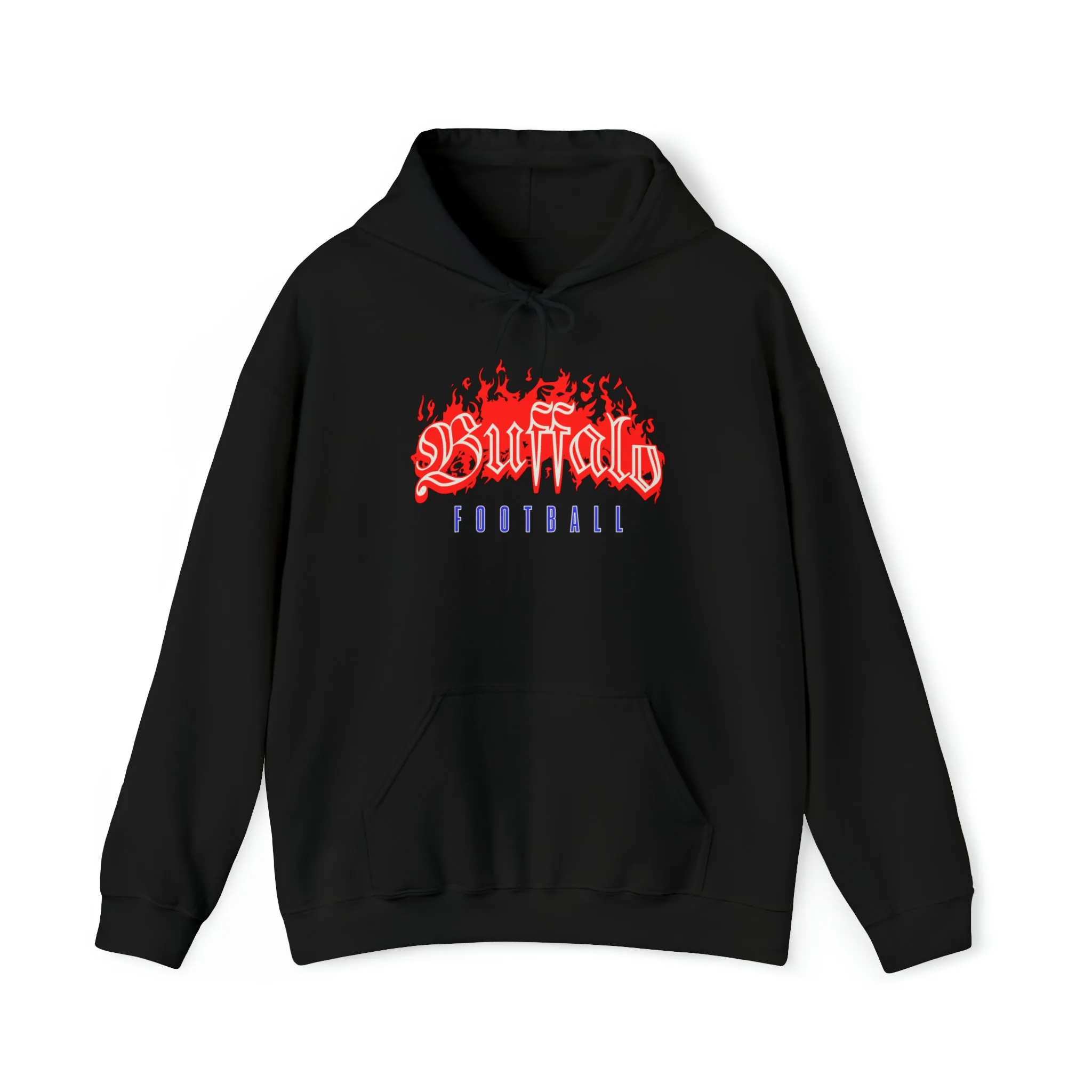 Buffalo Football Unisex Flame Hoodie