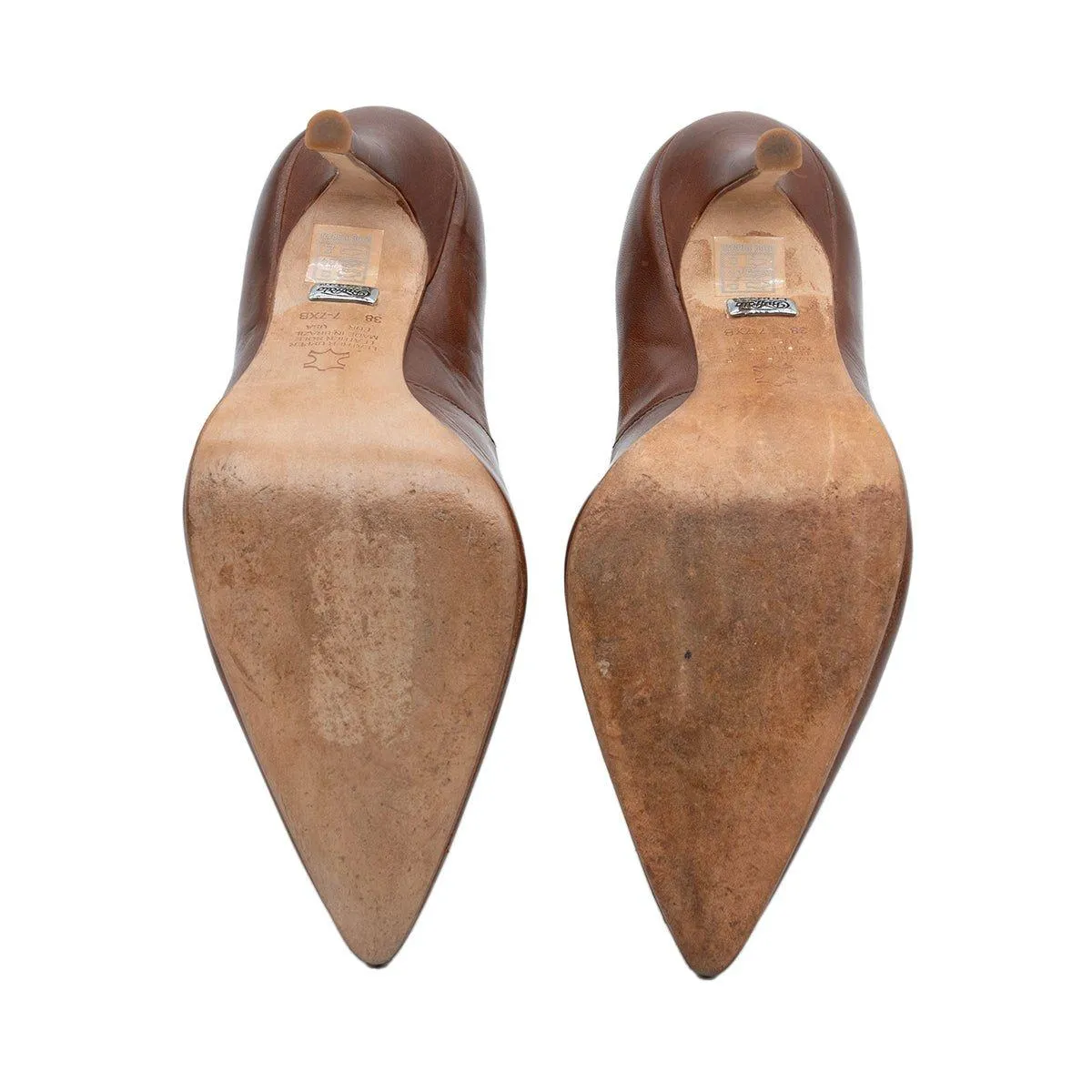 Buffalo London Pump High-Heel Shoes Leather Brown Colour For Women
