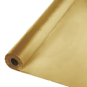 Bulk Glittering Gold Plastic Banquet Table Roll 100 ft x 40 inch