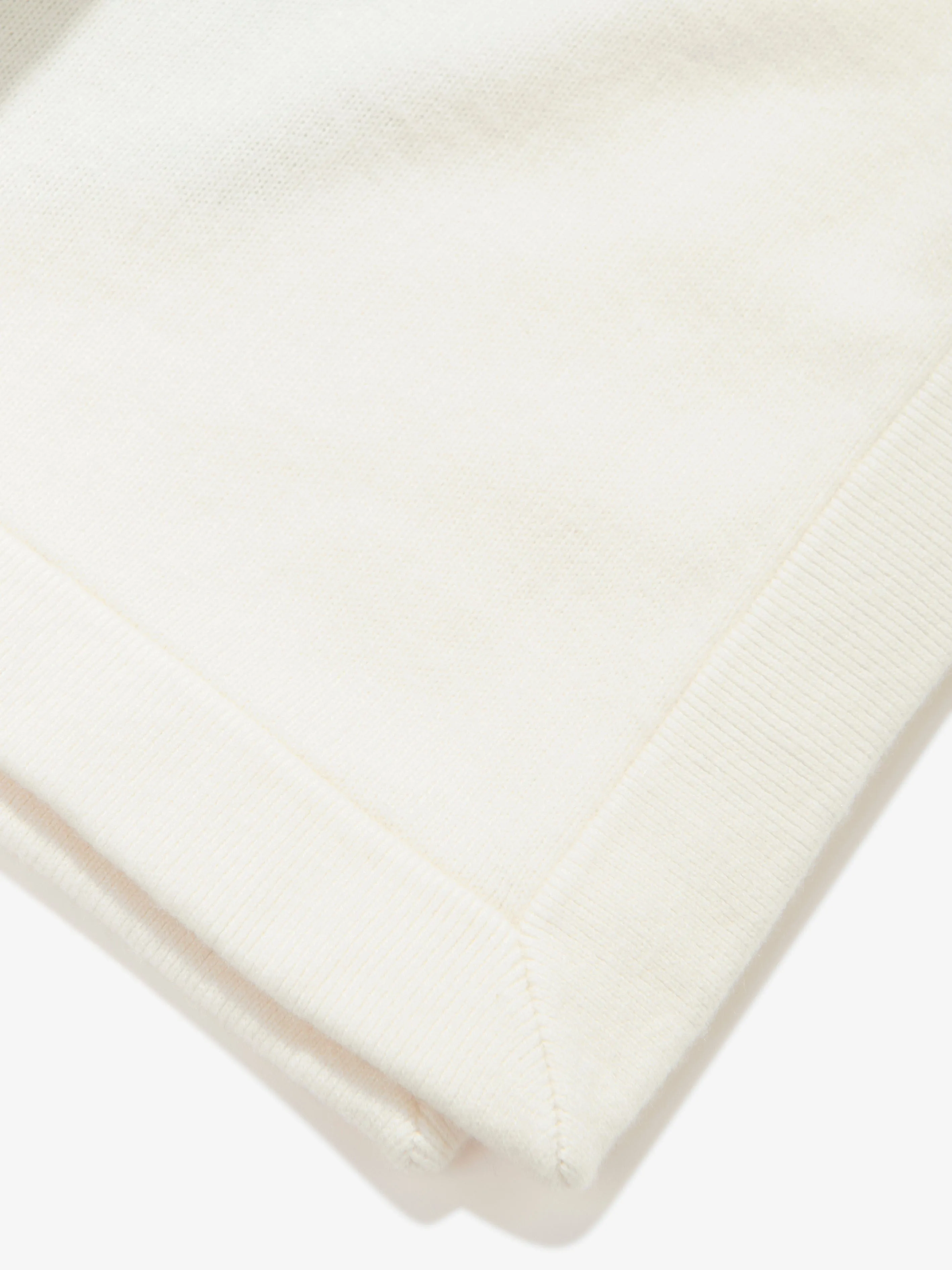 Burberry Girls Cashmere EKD Bobble Cape in White