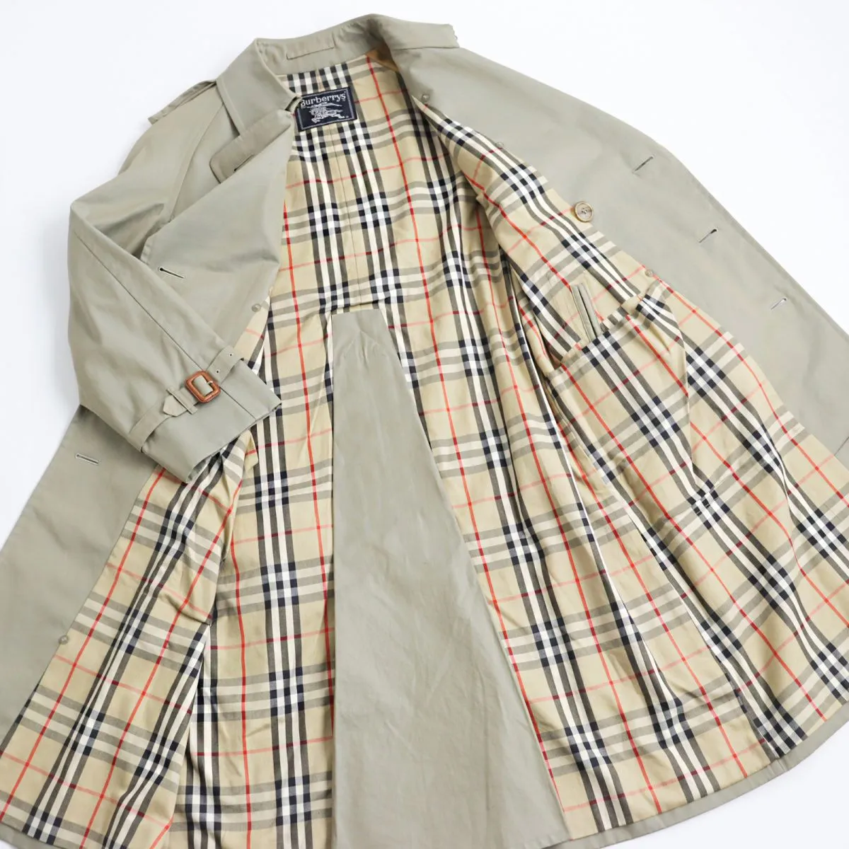 Burberry Vintage Trench Coat Beige Men's