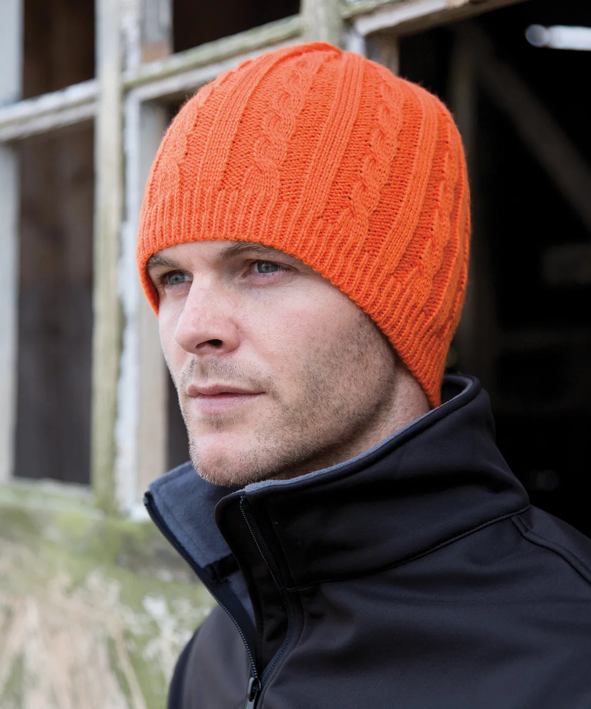 Burnt Orange - Mariner knitted hat