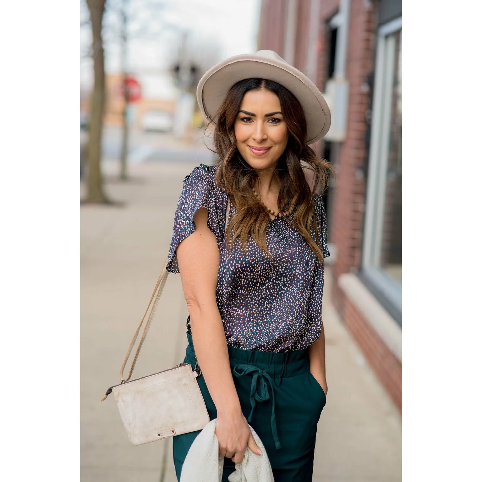 Burst of Color Dotted Tee