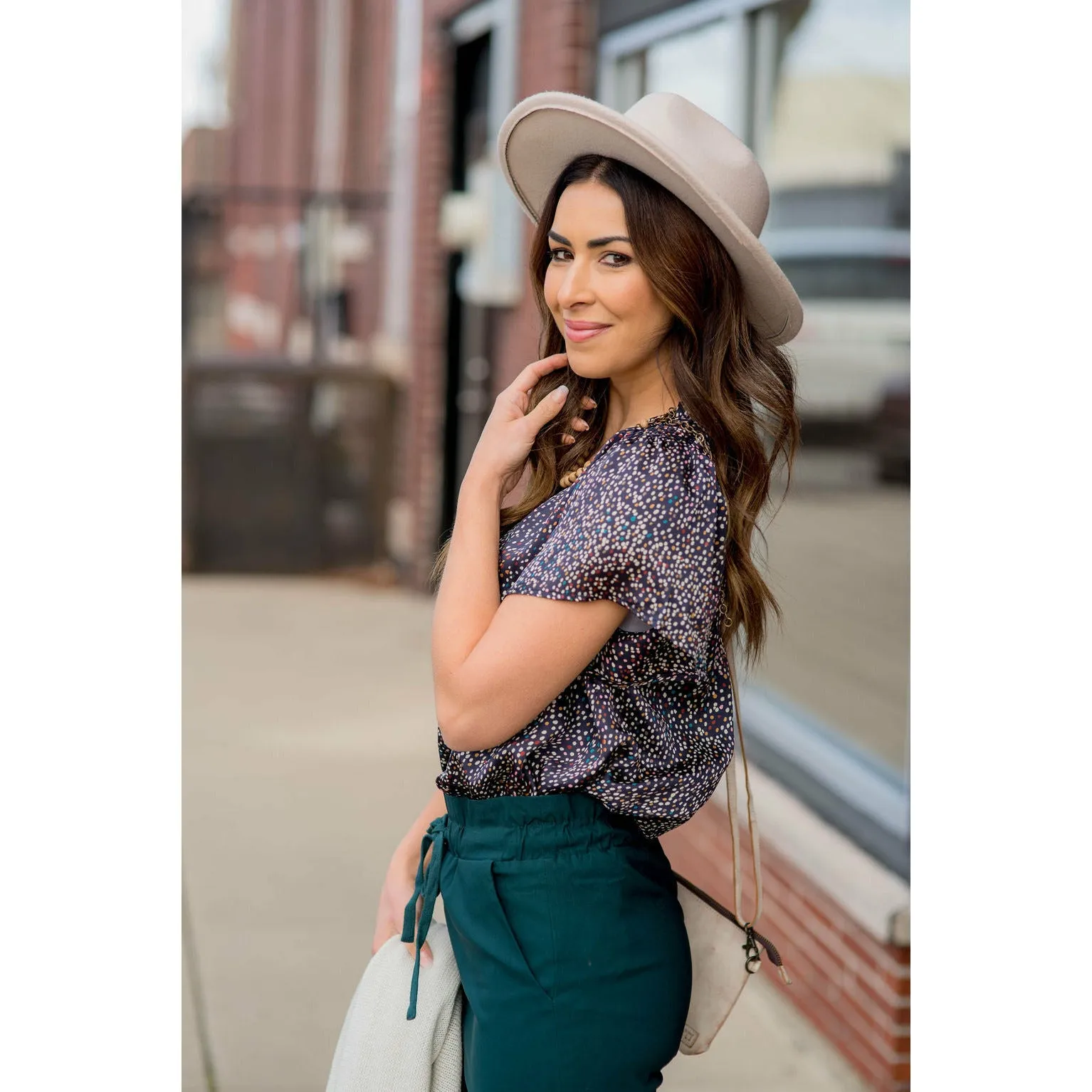Burst of Color Dotted Tee