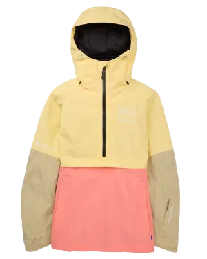 Burton Women's [ak]® Kimmy Gore-Tex 2L Anorak Snow Jacket - Buttermilk/Reef Pink/Mushroom