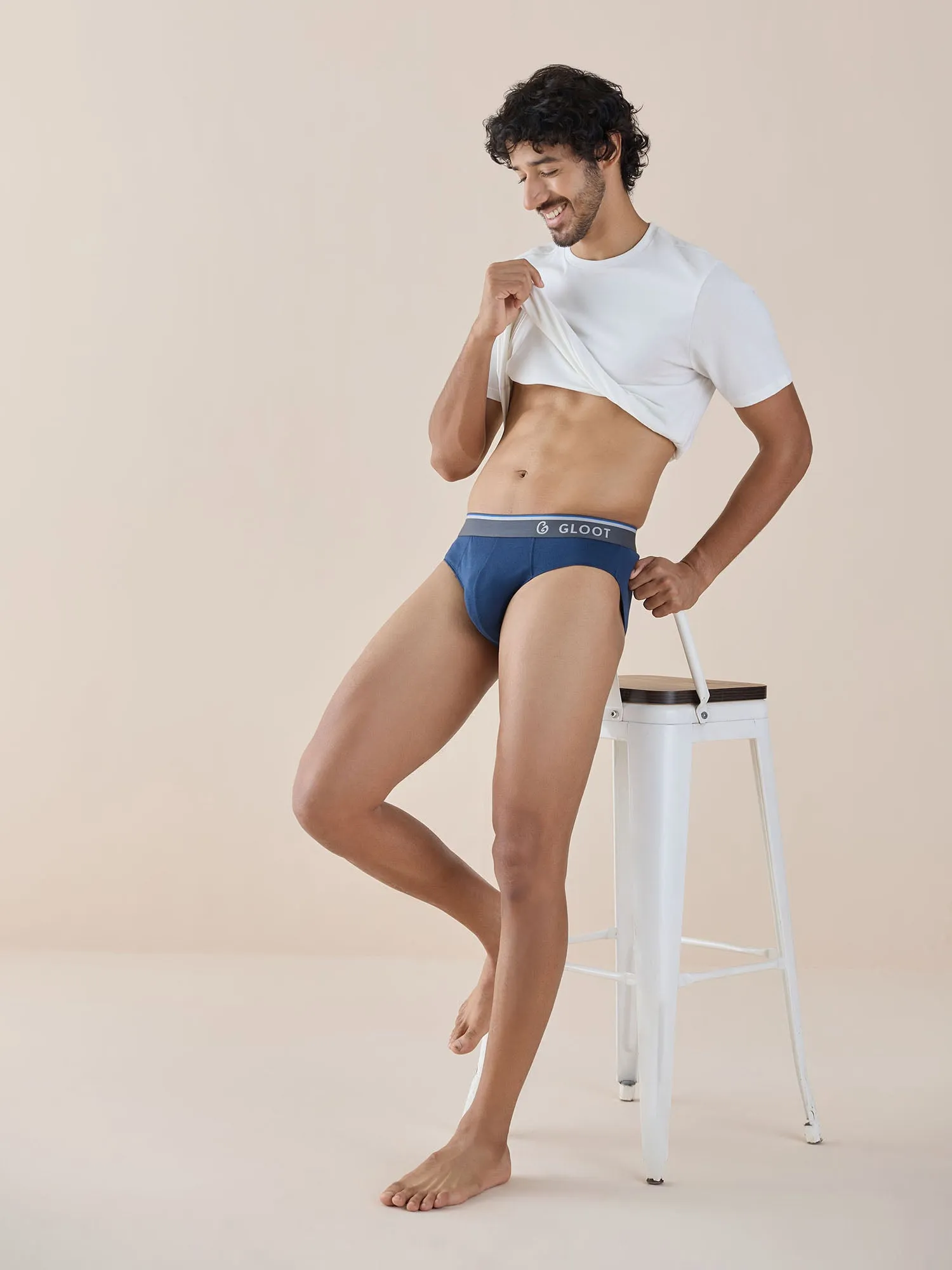 Butter Blend Classic Brief with No-Itch Elastic and Anti Odour- Pack of 2