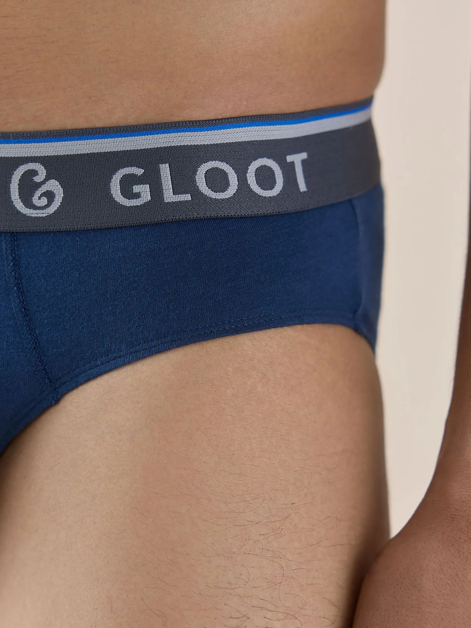 Butter Blend Classic Brief with No-Itch Elastic and Anti Odour- Pack of 2