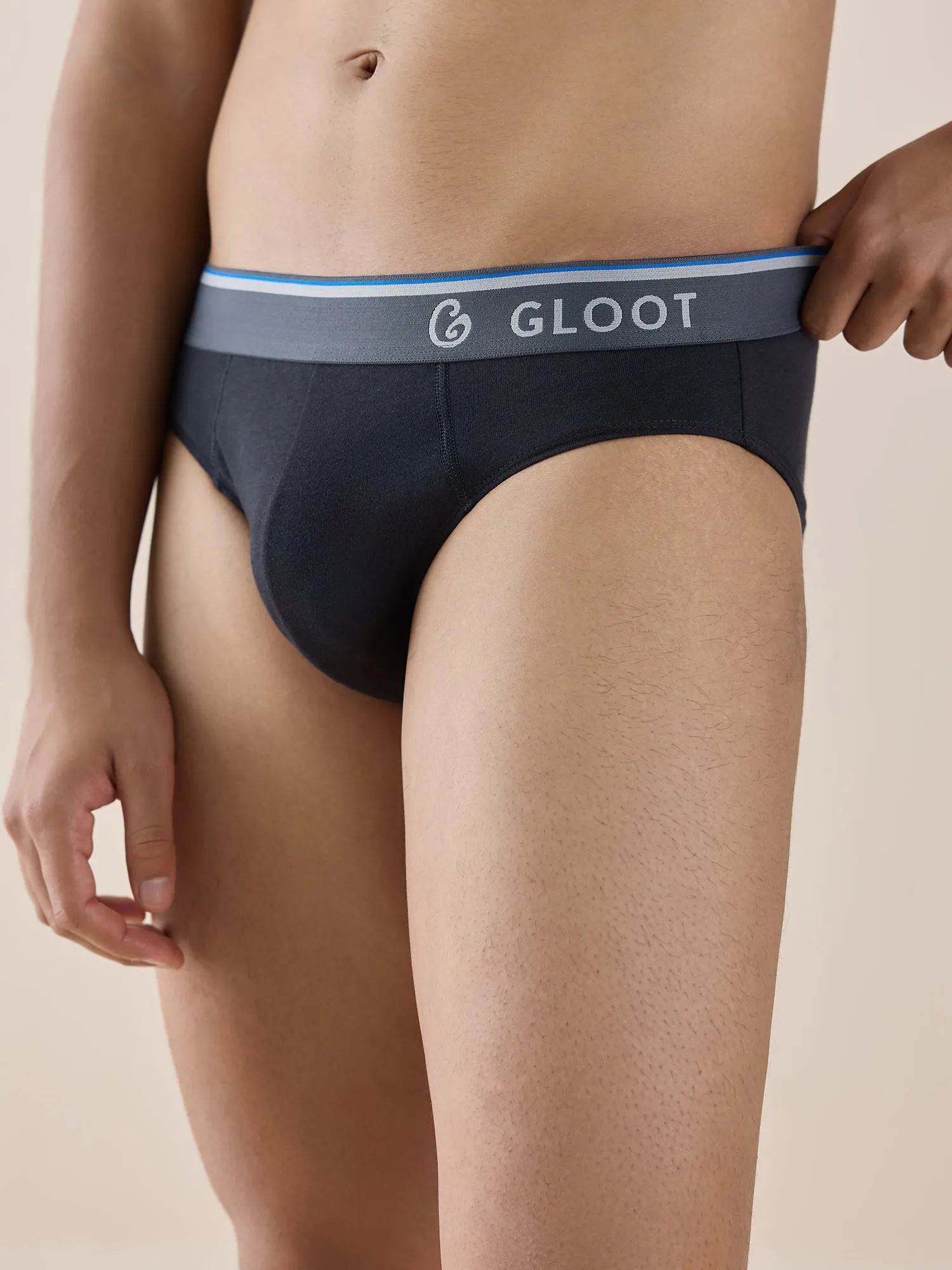 Butter Blend Classic Brief with No-Itch Elastic and Anti Odour- Pack of 2