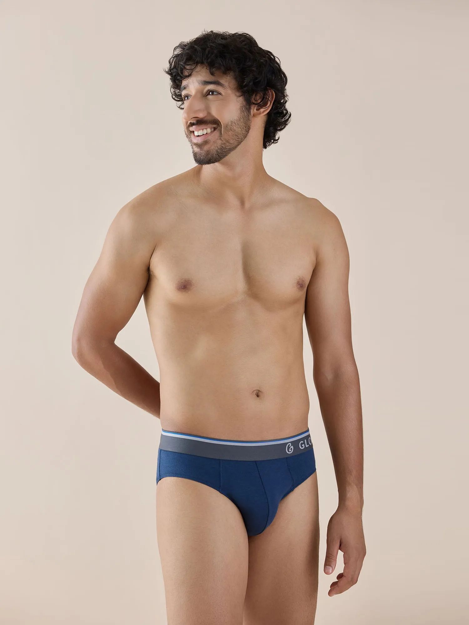 Butter Blend Classic Brief with No-Itch Elastic and Anti Odour- Pack of 2