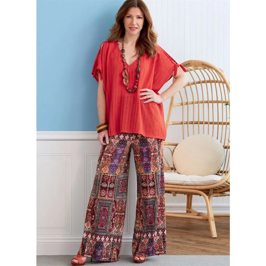 Butterick Pattern B6853 Misses' V-Neck Pullover Tunic & Dresses