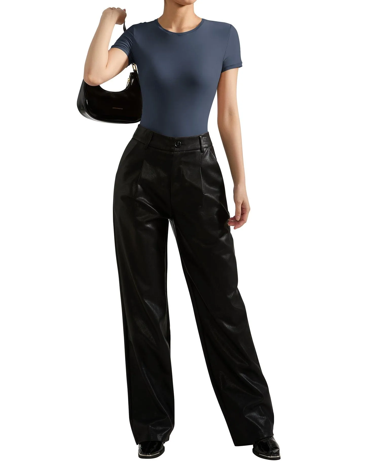 Buttery Soft Crew Neck Bodysuit - Short Sleeve