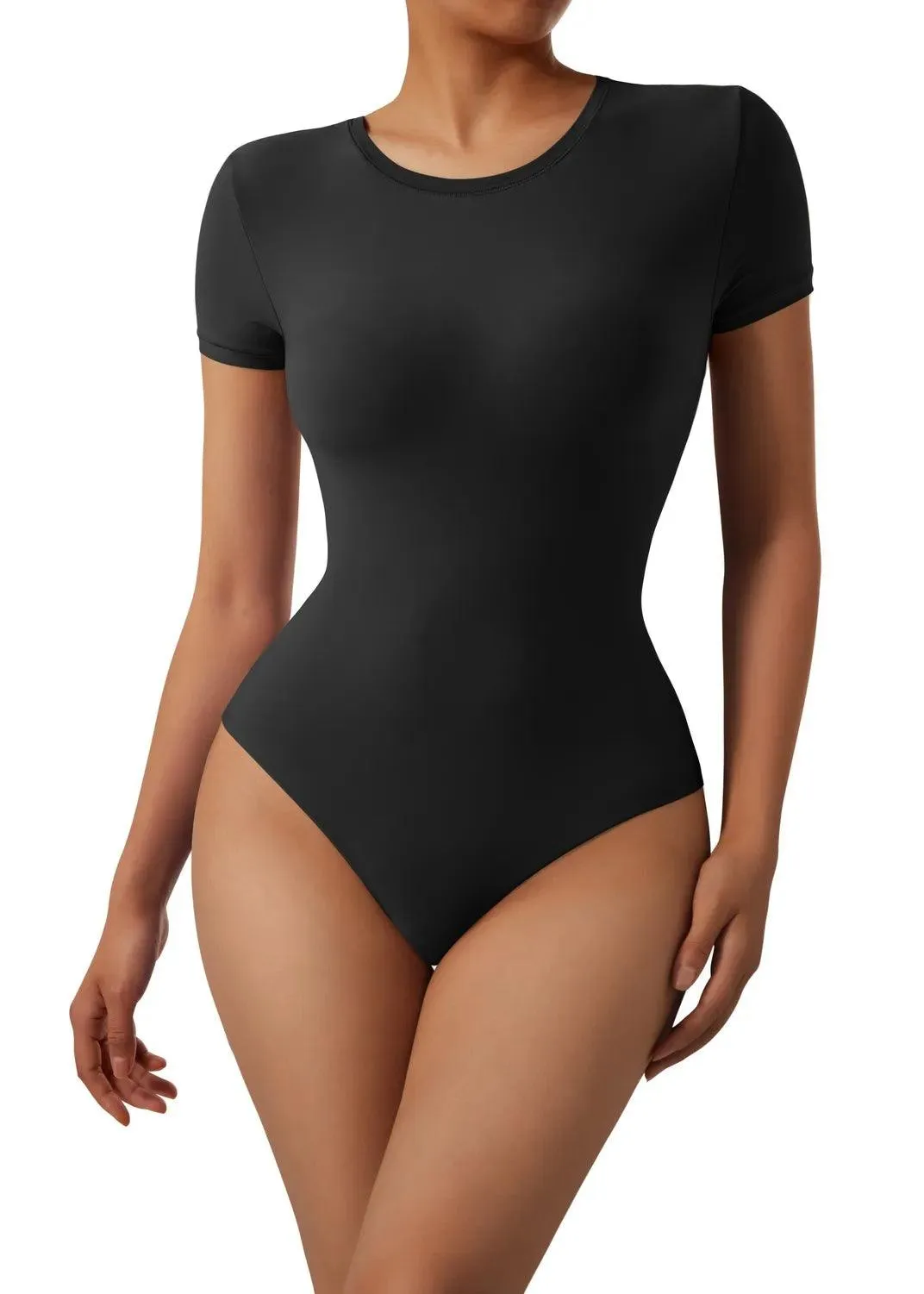 Buttery Soft Crew Neck Bodysuit - Short Sleeve