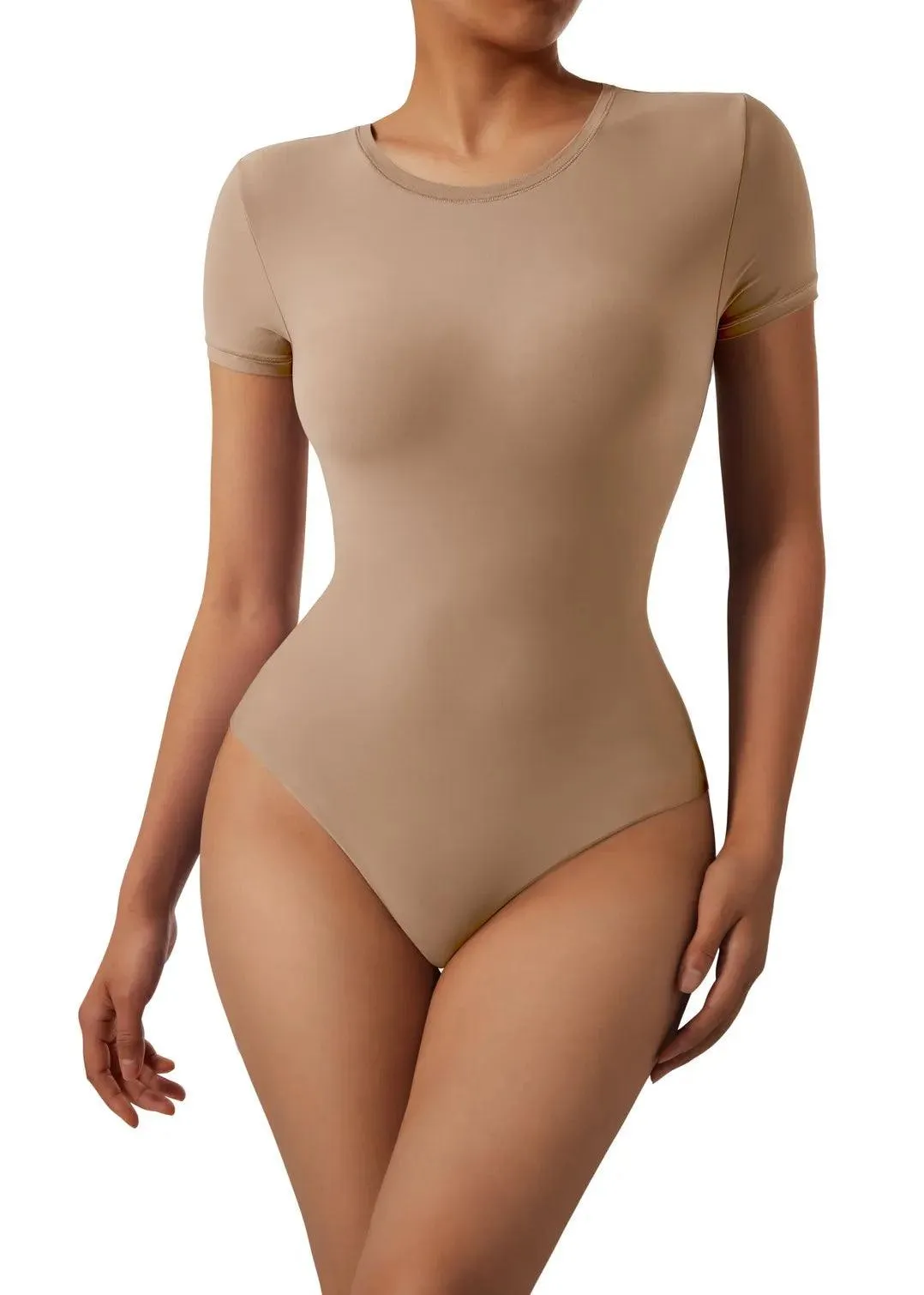 Buttery Soft Crew Neck Bodysuit - Short Sleeve