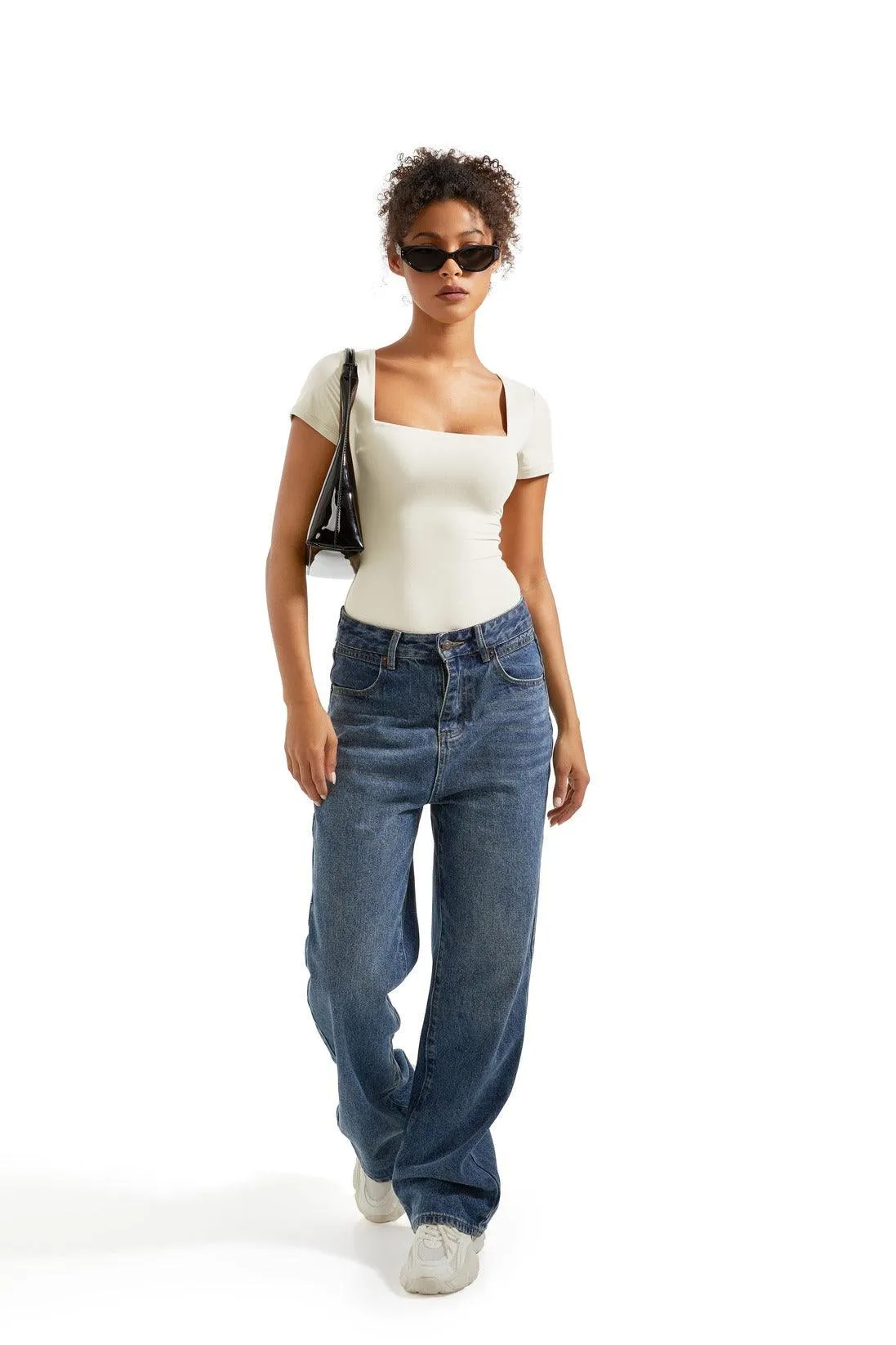 Buttery Soft Square Neck Bodysuit - Short Sleeve