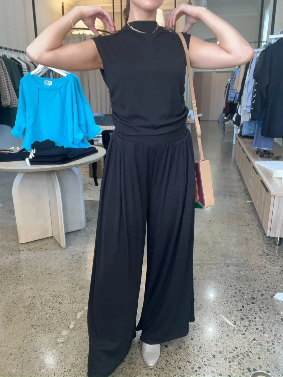 By Together Black London Knit Pant