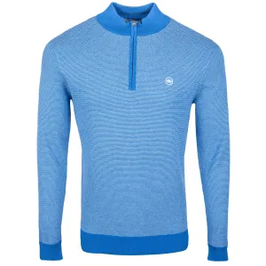Byron Textured Quarter-Zip Nautilus Blue - SU22
