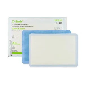 C-Sorb Super Absorbent Dressing Pad - Non-Adhesive Dressing Pad (Multiple Sizes) (x20)