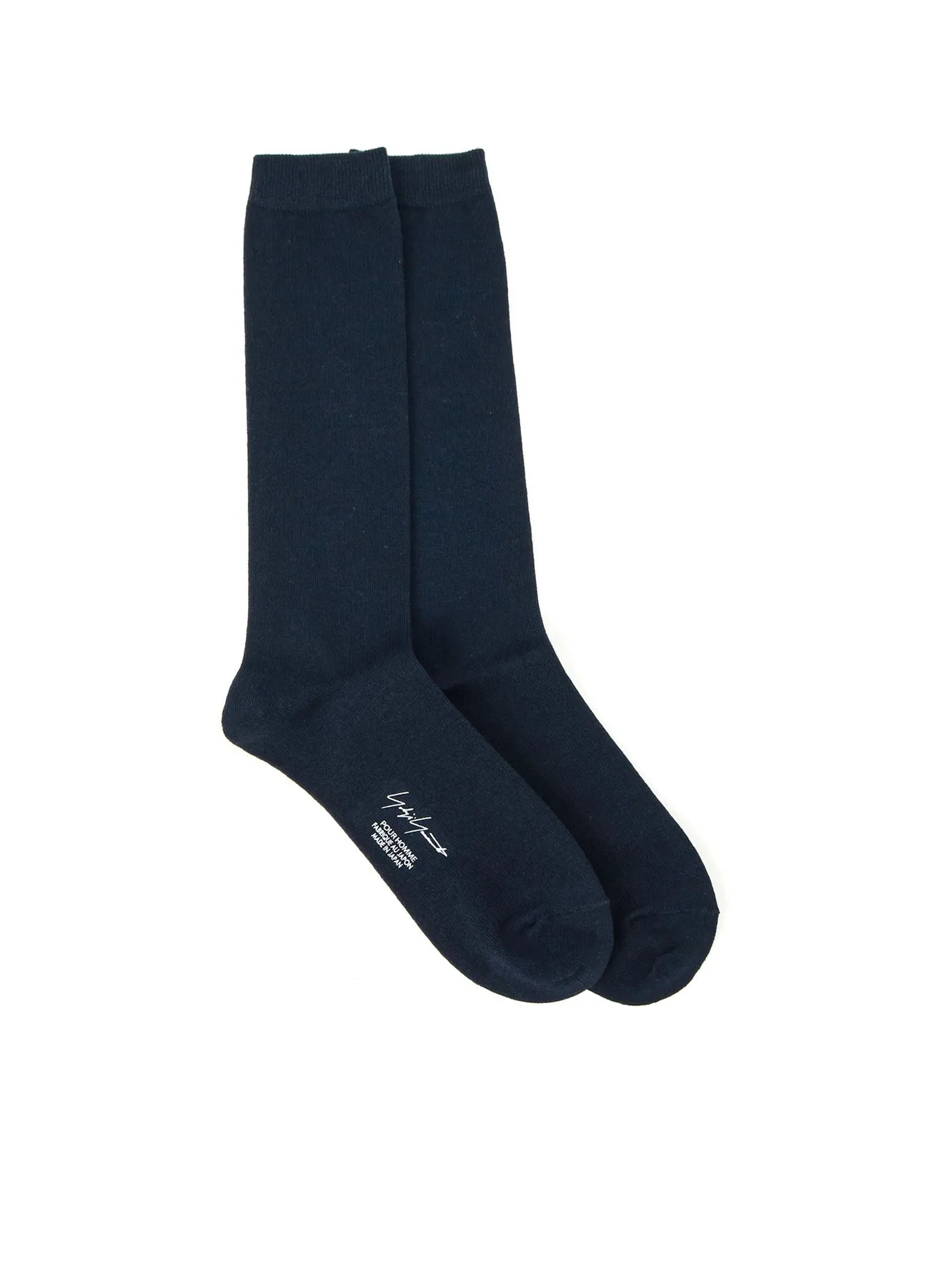 C/AC PLAIN STITCH C PLAIN COLOR HIGH SOCKS