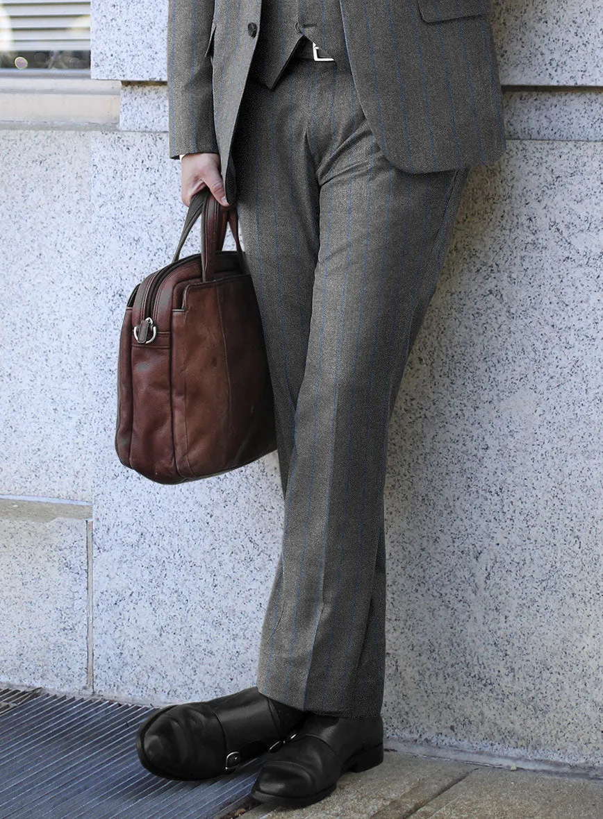 Caccioppoli Nevro Gray Wool Pants