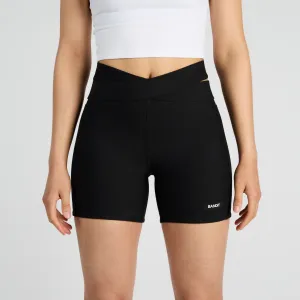 Cadence Crossover 5” Women’s Compression Shorts - Black