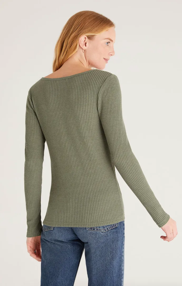 Cait Waffle Top