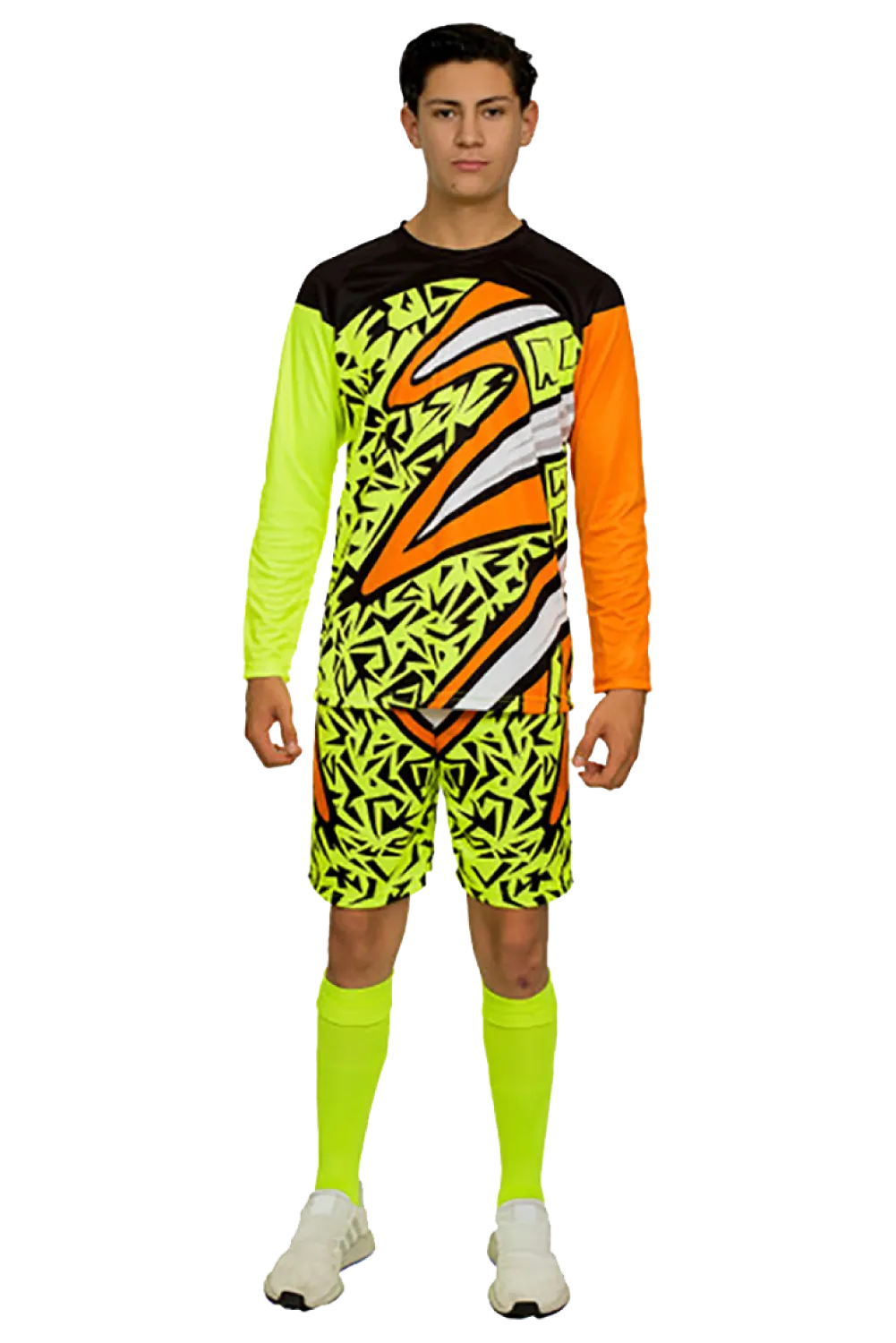 Calamity LS Long-Sleeve Goalkeeper Kit (Jersey Short Socks) Number Included