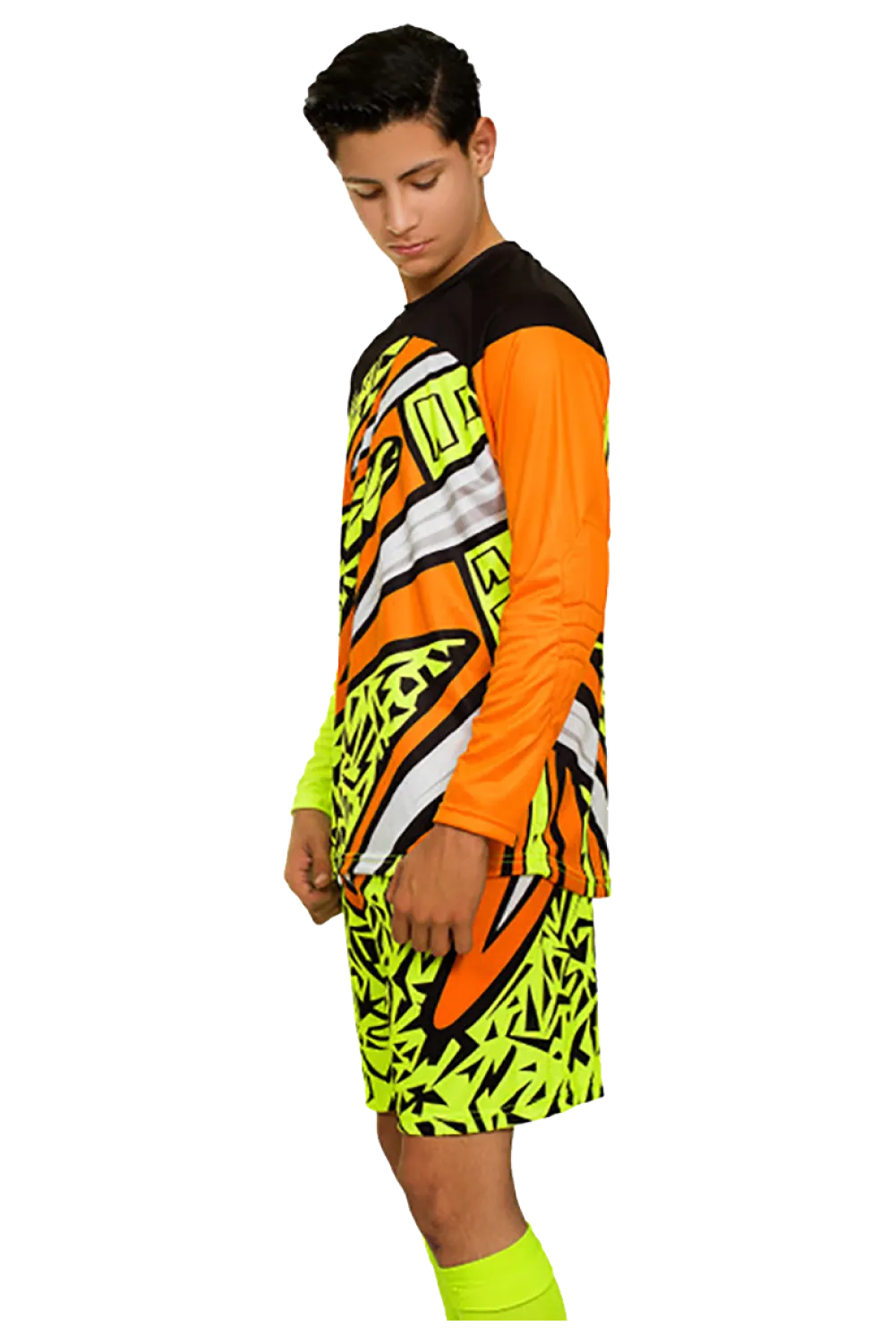 Calamity LS Long-Sleeve Goalkeeper Kit (Jersey Short Socks) Number Included