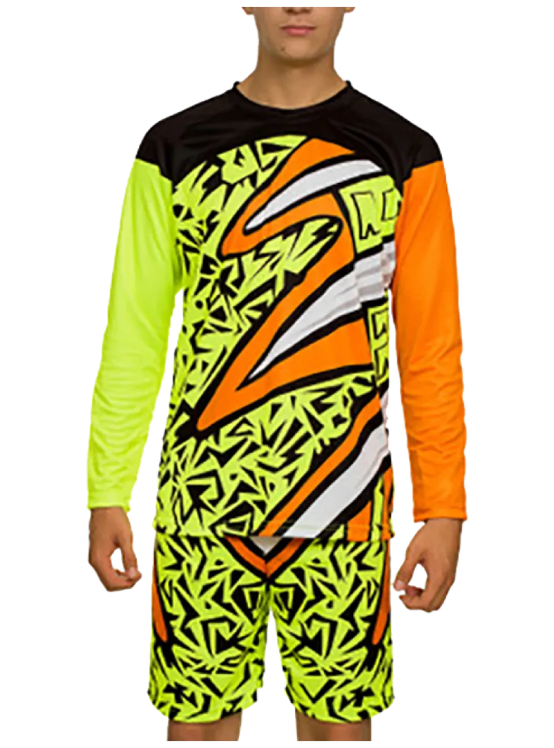 Calamity LS Long-Sleeve Goalkeeper Kit (Jersey Short Socks) Number Included