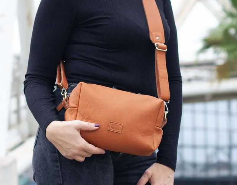 Calliope bag - Copper brown leather