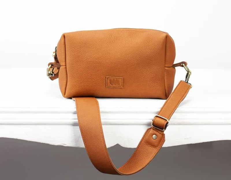 Calliope bag - Copper brown leather