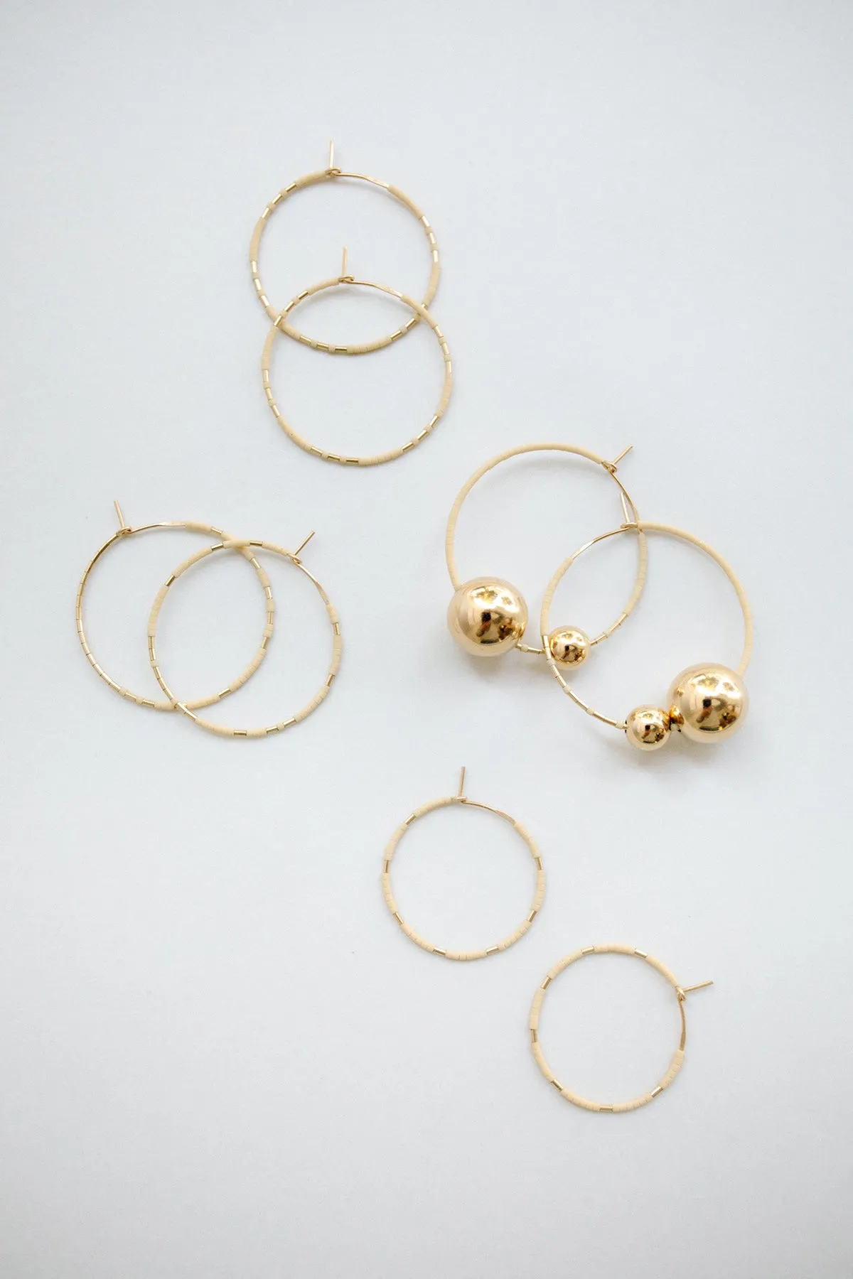 Callisto Earrings, Oyster