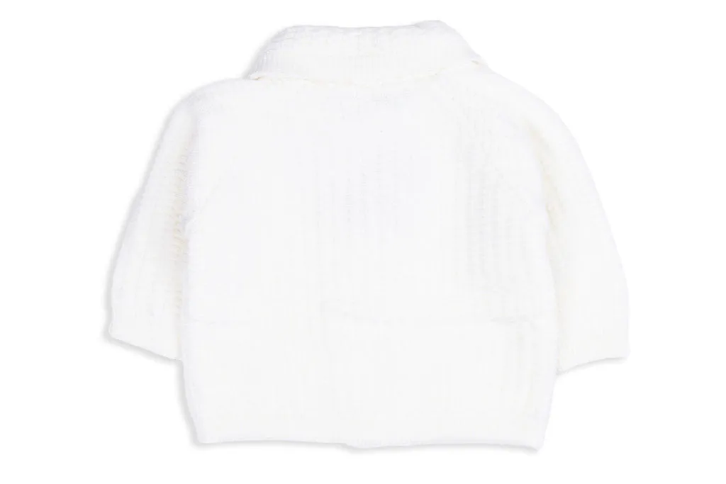 Cameron Merino Wool Cream Double-Knit Jacket with Collar