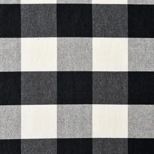 Camille Buffalo Check Woven Swatch, Black