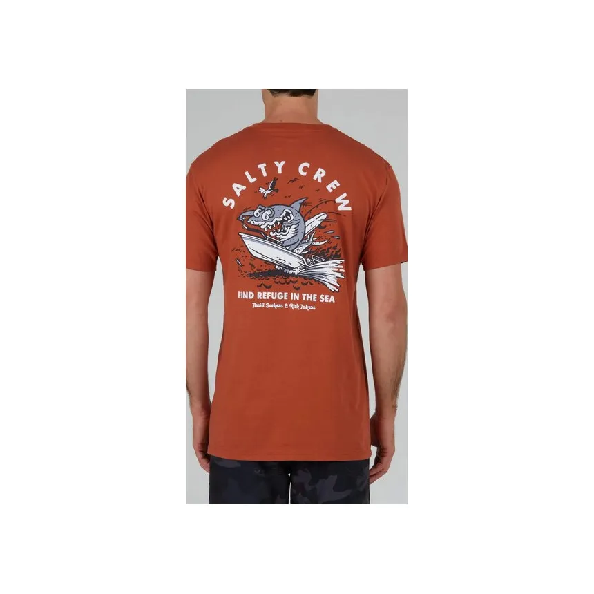 Camiseta Salty Crew Hot Rod Shark Para Hombre