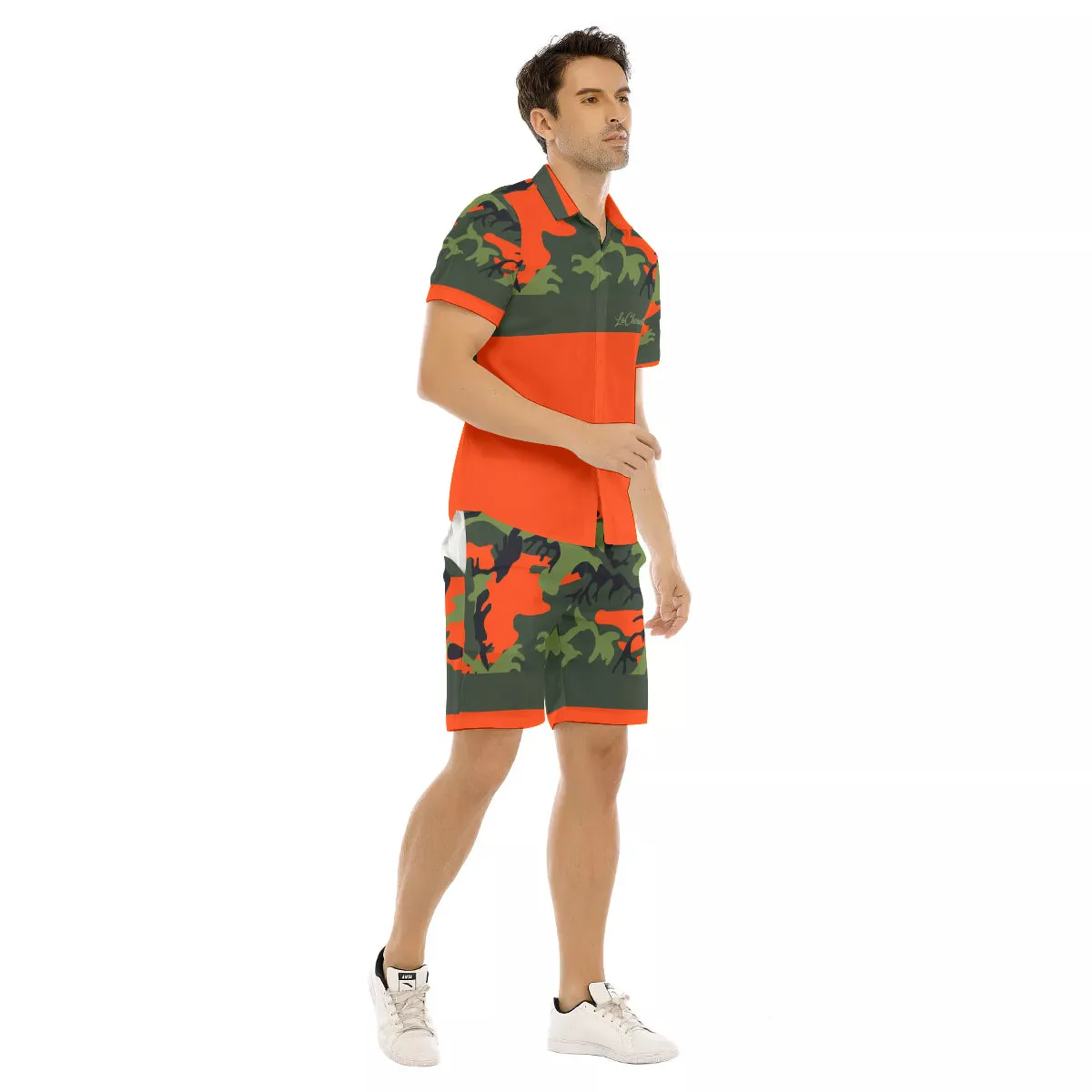 CAMOUFLAGE KAKI Men's Short Sleeve Shirt Sets