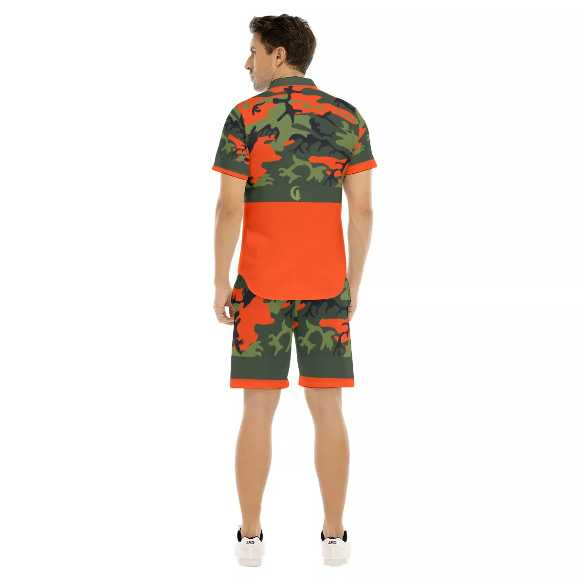 CAMOUFLAGE KAKI Men's Short Sleeve Shirt Sets