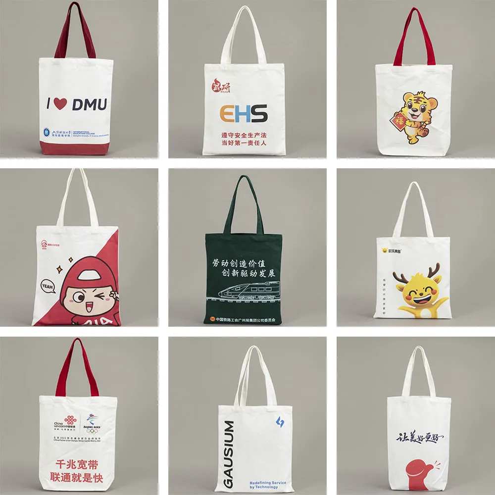 Canvas bag custom printed logo