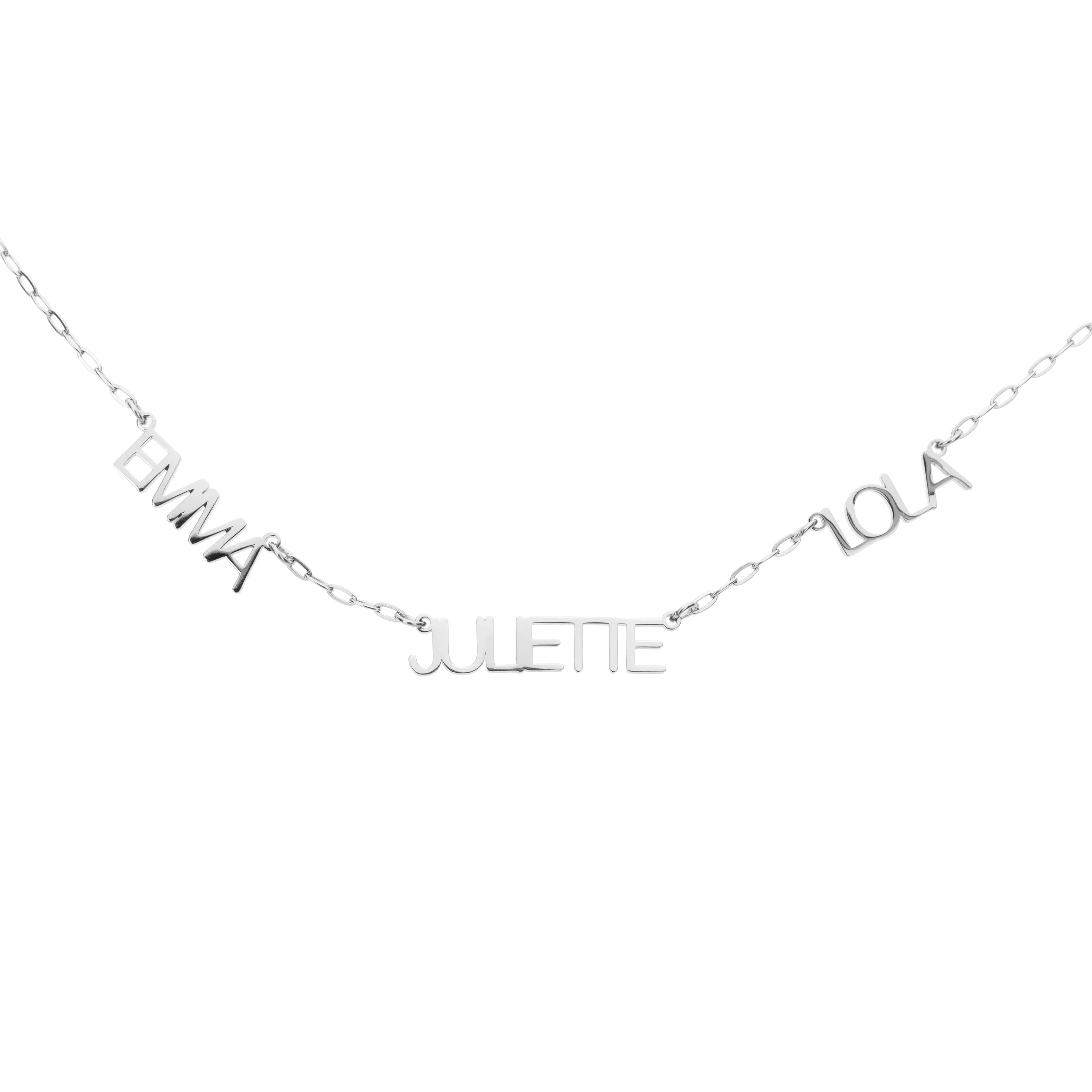 Capital Letter Multi-Names Necklace