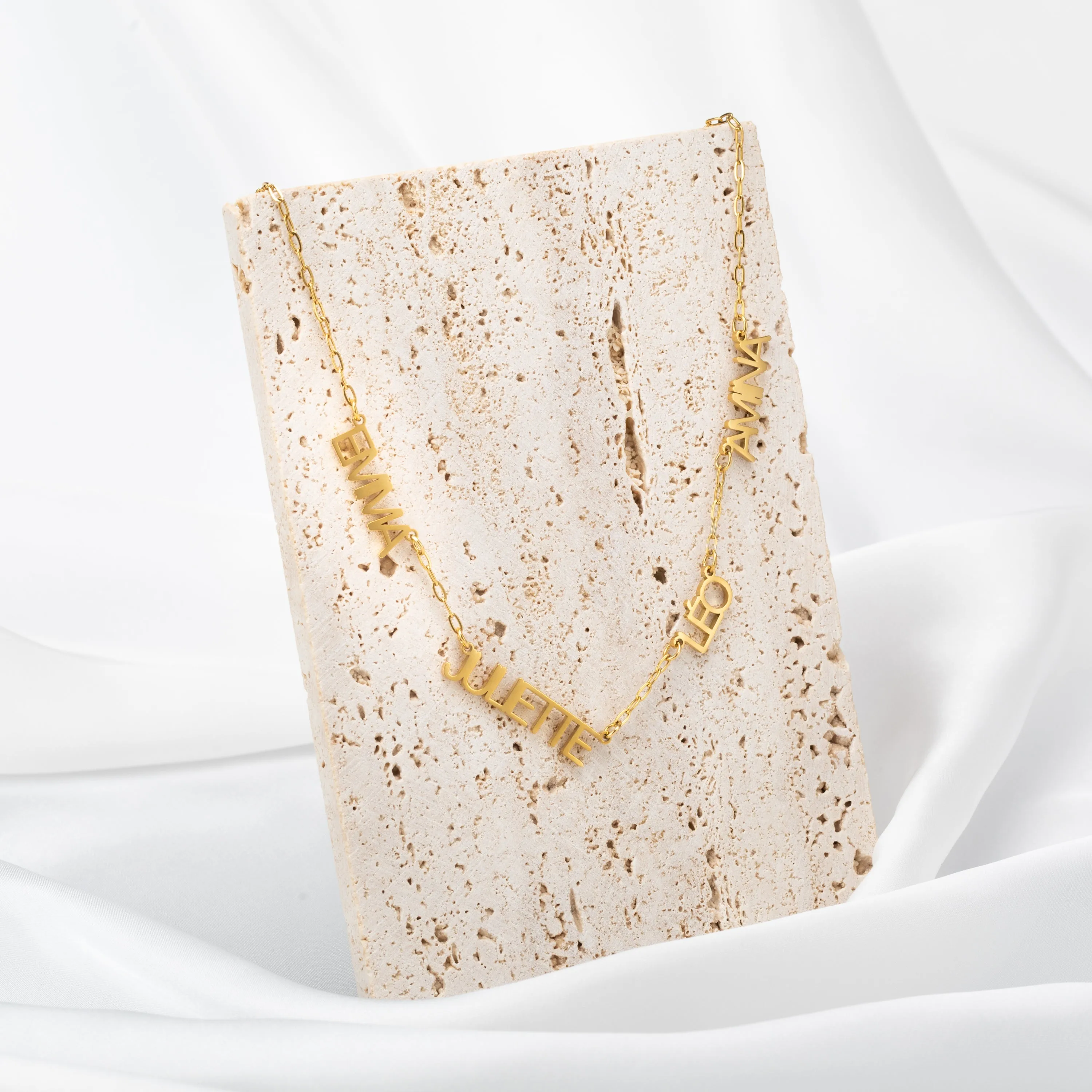 Capital Letter Multi-Names Necklace