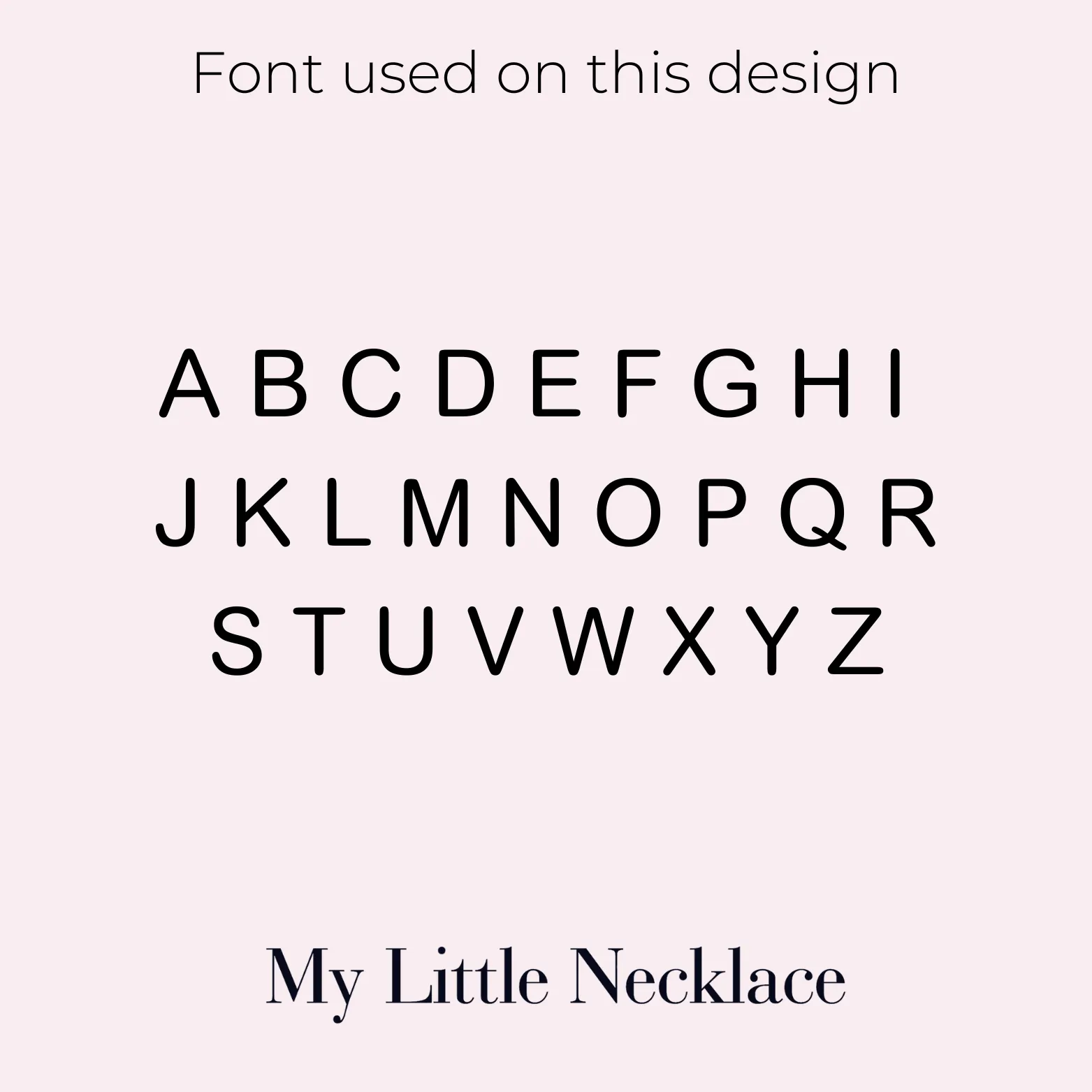 Capital Letter Multi-Names Necklace