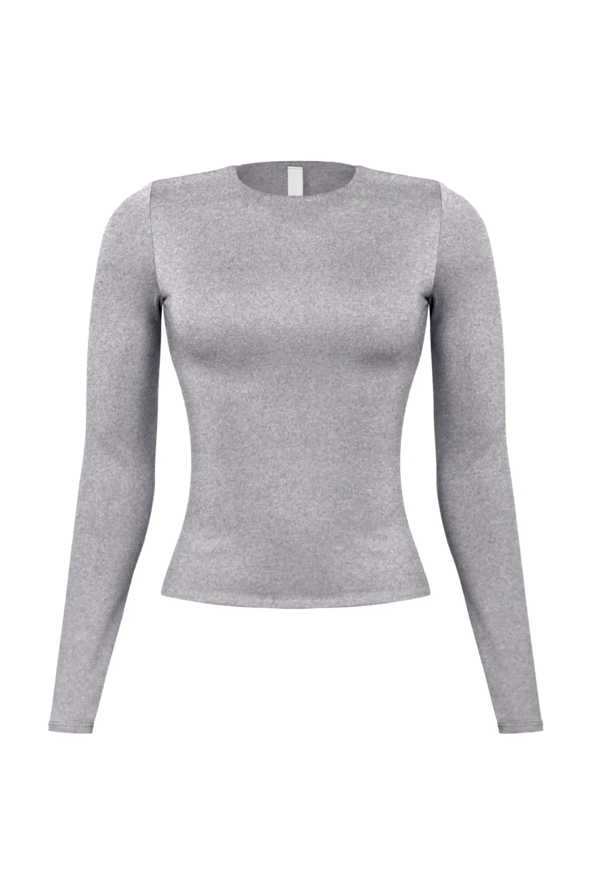 Cara Long Sleeve Top (Heather Grey)