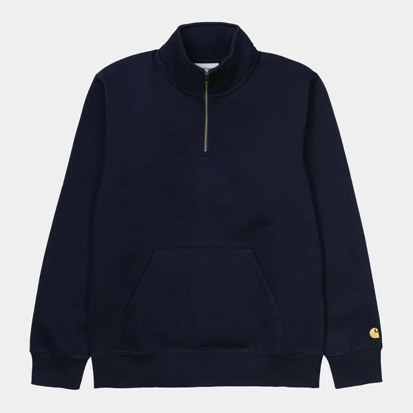 Carhartt WIP Chase Zip Neck Dark Navy