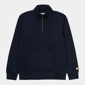 Carhartt WIP Chase Zip Neck Dark Navy