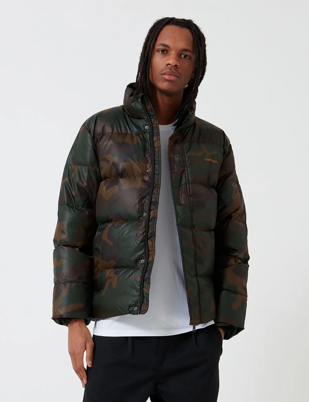 Carhartt-WIP Deming Jacket - Evergreen Camo/Brick