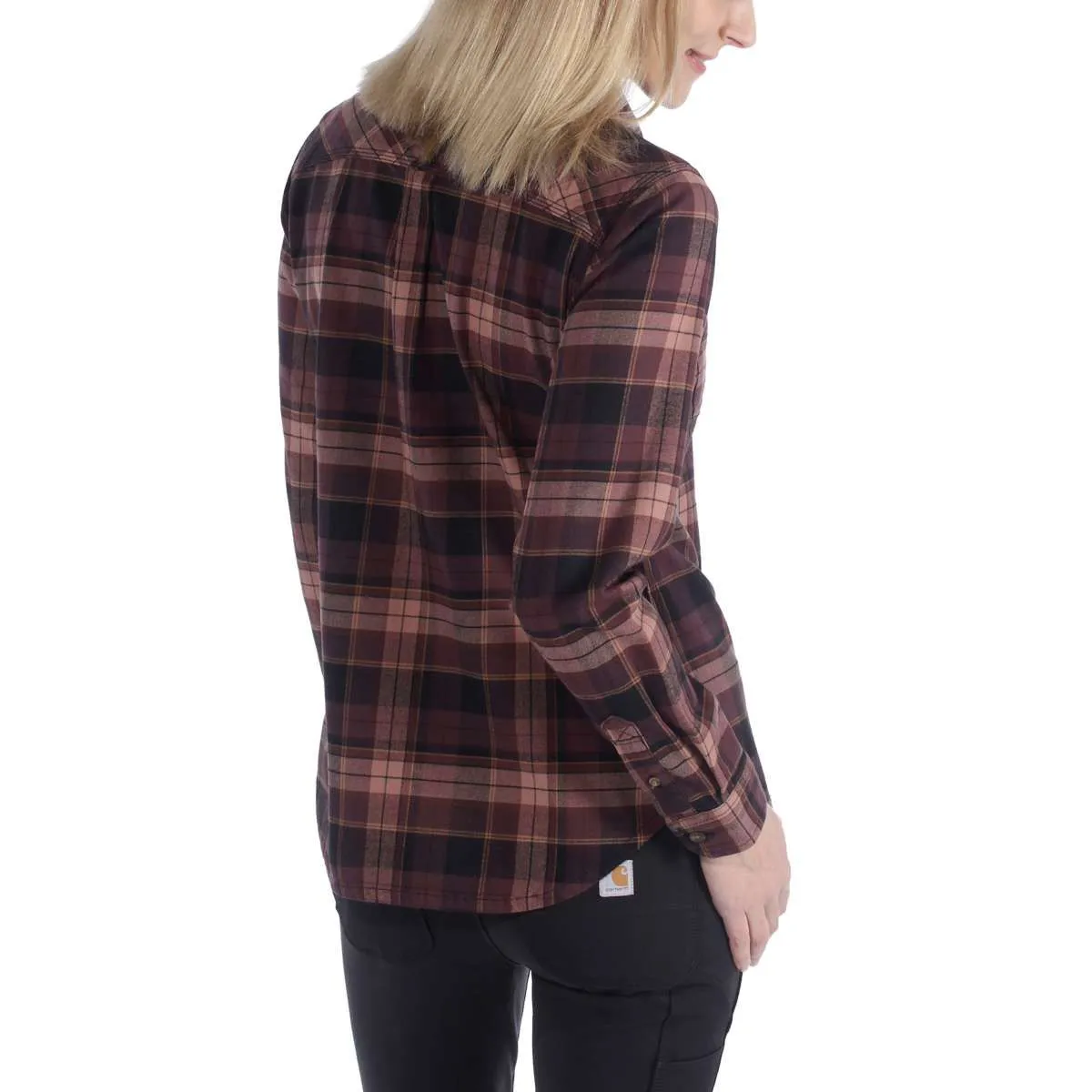 Carhartt&#x20;103226&#x20;Women&#x27;s&#x20;Hamilton&#x20;Flannel&#x20;Shirt&#x20;-&#x20;Port