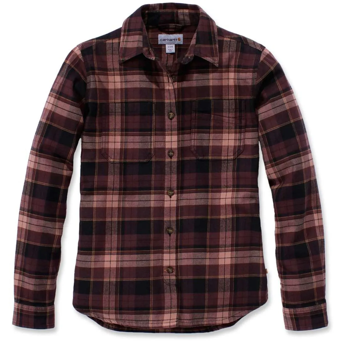 Carhartt&#x20;103226&#x20;Women&#x27;s&#x20;Hamilton&#x20;Flannel&#x20;Shirt&#x20;-&#x20;Port