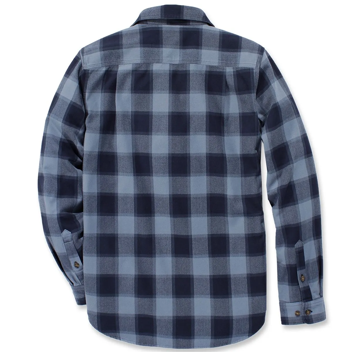 Carhartt&#x20;104144&#x20;Hubbard&#x20;Slim&#x20;Fit&#x20;Flannel&#x20;Shirt&#x20;-&#x20;Steel&#x20;Blue
