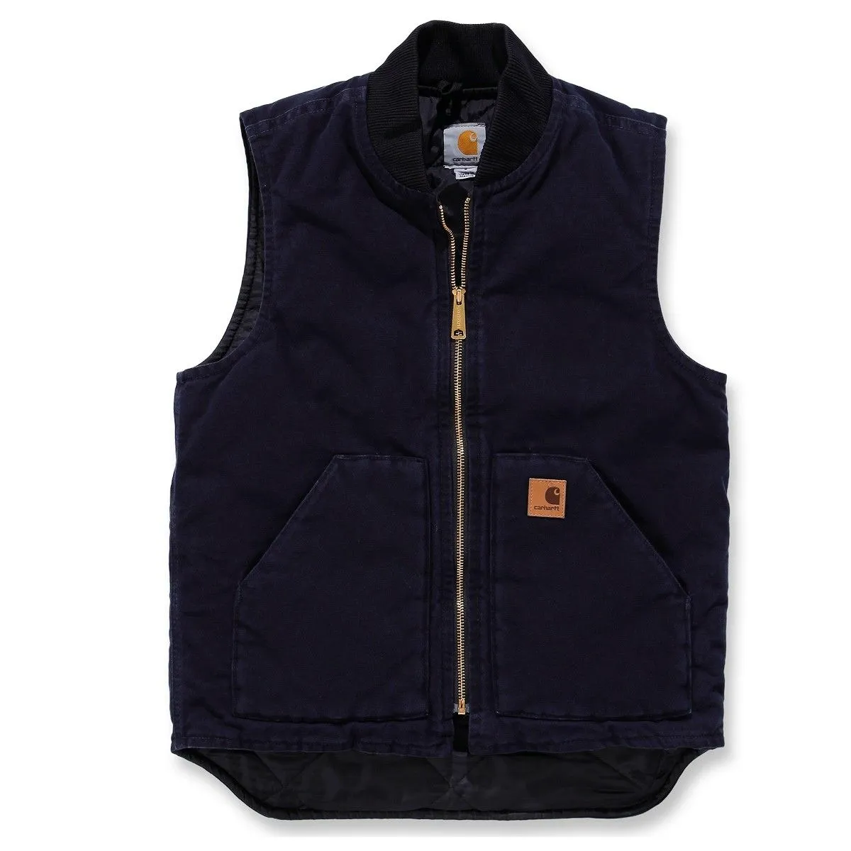 Carhartt&#x20;V02&#x20;Sandstone&#x20;Vest&#x20;Arctic&#x20;Quilt&#x20;Lined&#x20;-&#x20;Midnight
