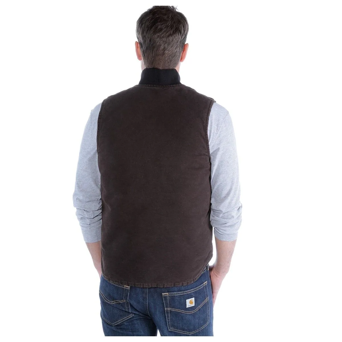 Carhartt&#x20;V02&#x20;Sandstone&#x20;Vest&#x20;Arctic&#x20;Quilt&#x20;Lined&#x20;-&#x20;Midnight